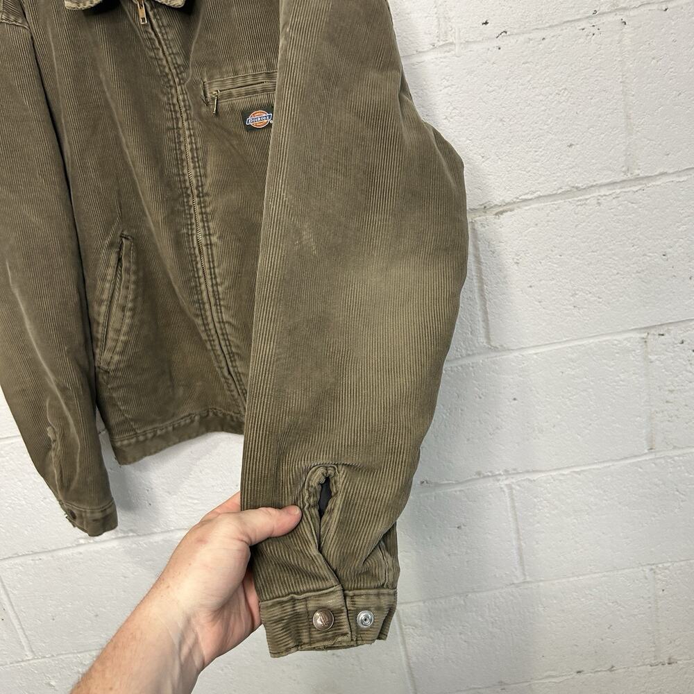 Vintage Dickies Quilt-Lined Corduroy Detroit Jacket “Green” - Picture 11 of 14